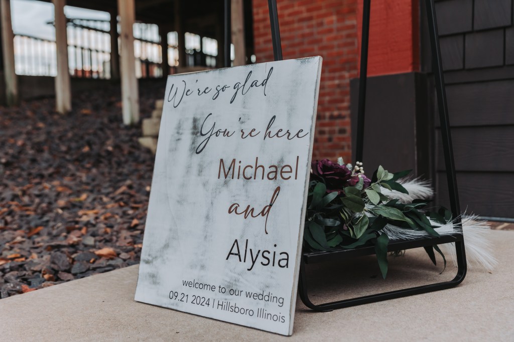 Welcome to our Wedding Sign